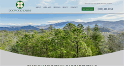 Desktop Screenshot of dogwoodcabins.com